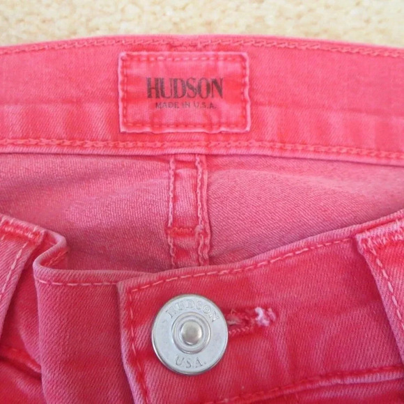Hudson Skinny Jean Jeggings Size 26 Mid-Rise Red - Picture 6 of 10